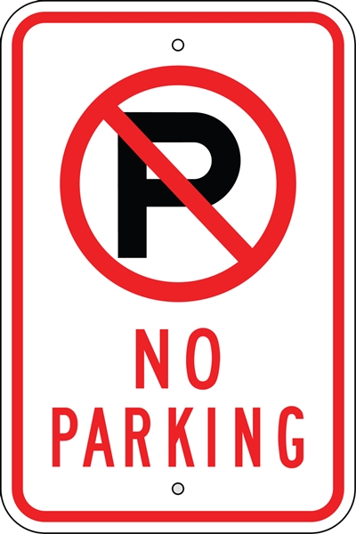 No Parking Sign Symbol R-101 - Traffic Sign Pro