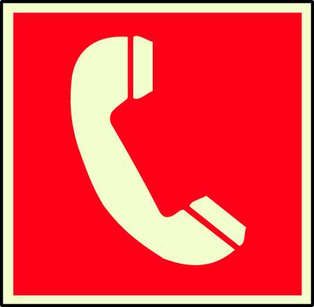 Emergency Telephone Graphic by EVERGLOW HI - Fire Signs by Zoro ...