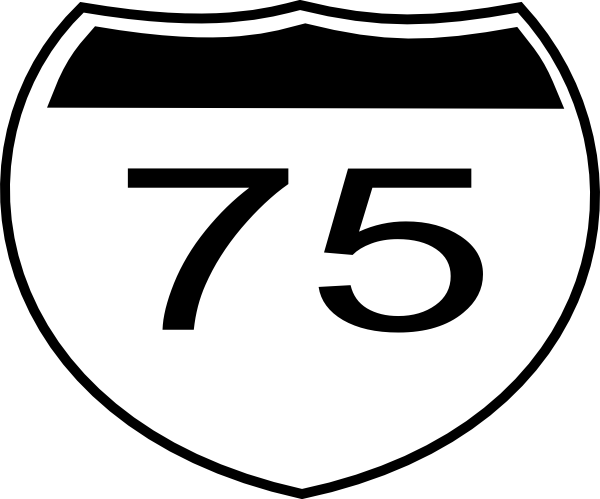 Interstate Sign I75 Clip Art - vector clip art online ...