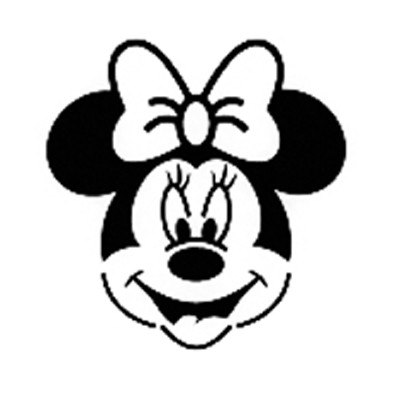 Adhesive Stencil MinnieMouse