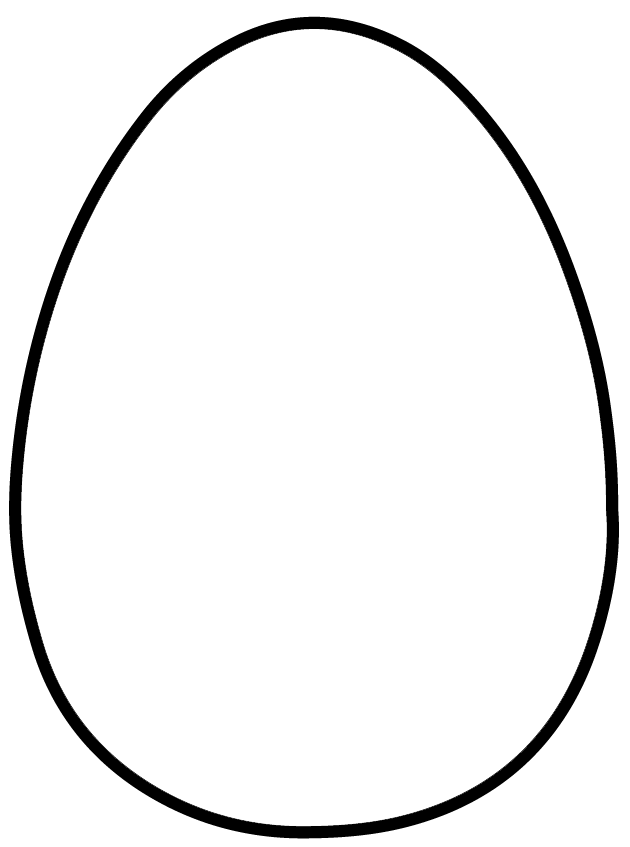 Large Egg Template ClipArt Best