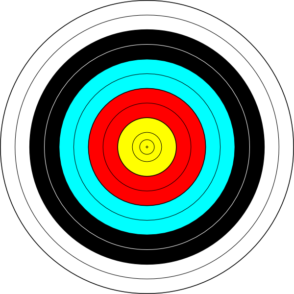 Archery Target Clip Art - vector clip art online ...