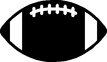 Clip Art Black And White Football - ClipArt Best