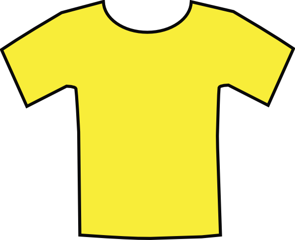 Yellow T-shirt Clip Art - vector clip art online ...