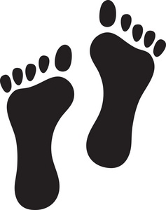 clip art of footprints
