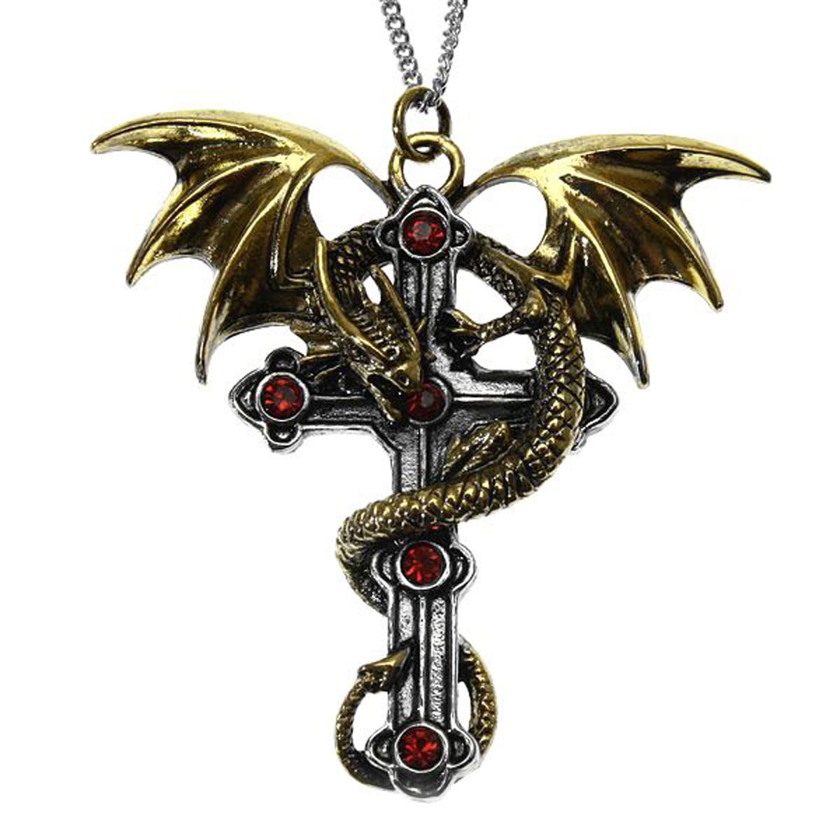 Crux Dragana Dragon Cross Pendant Necklace Carpe Noctum Anne ...