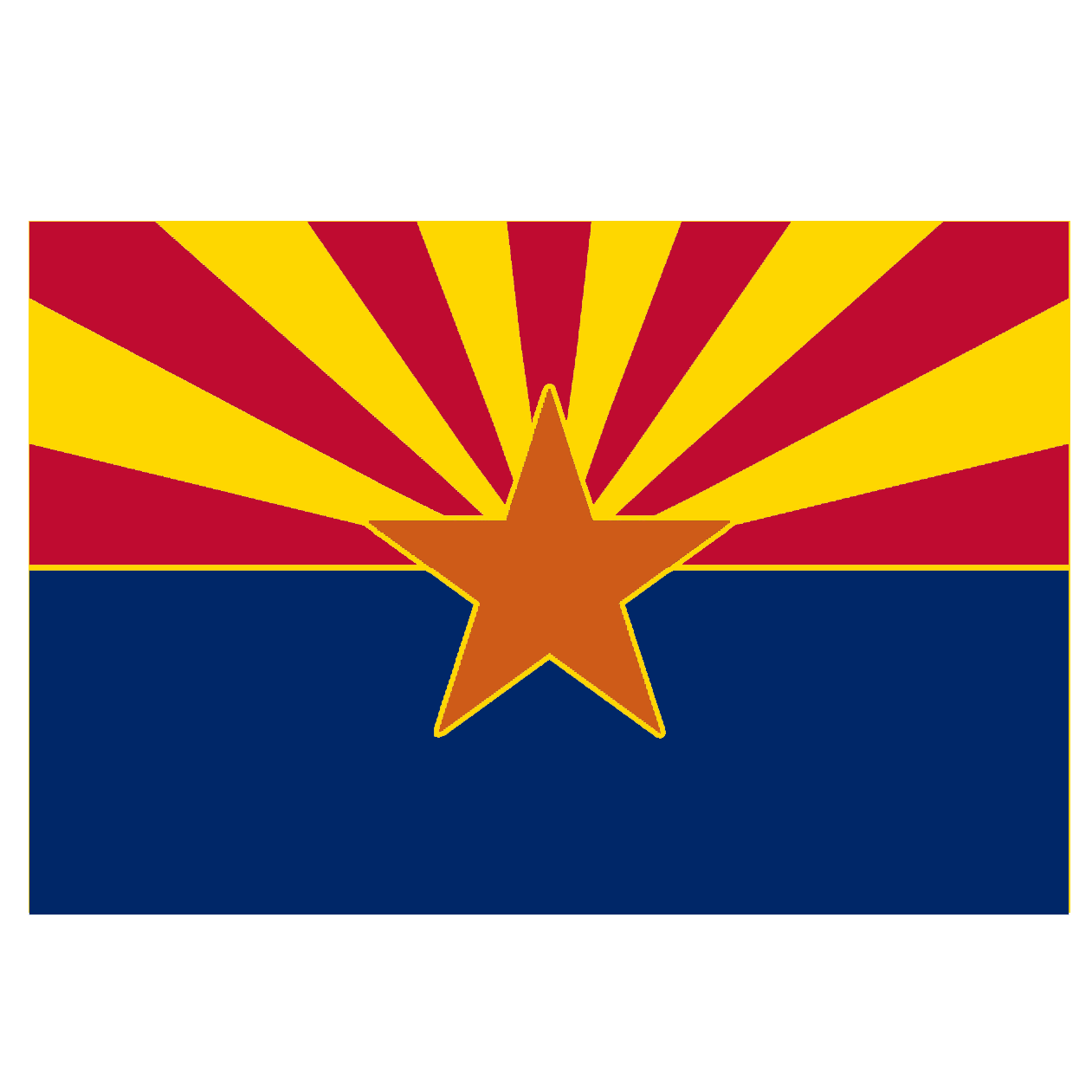 Arizona State Flag Stencil | SP Stencils