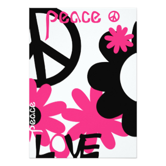 Peace Love Happiness Invitations & Announcements | Zazzle