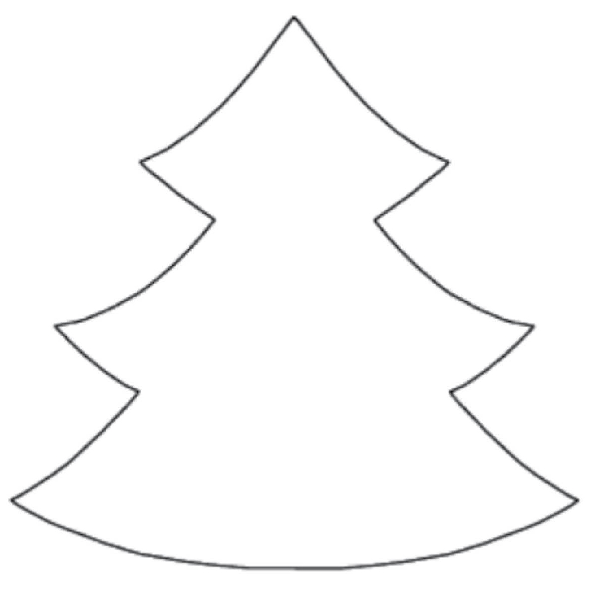 Christmas Tree Clipart Outline