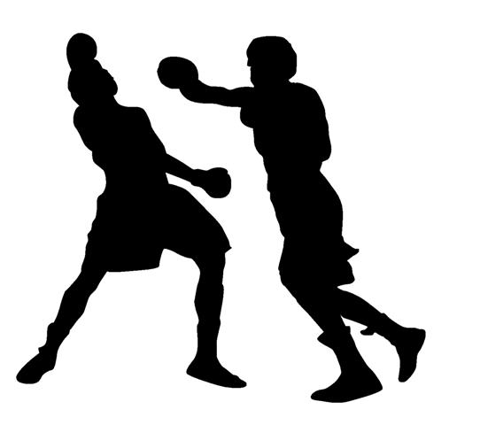 Boxing Silhouette 8 Decal Sticker