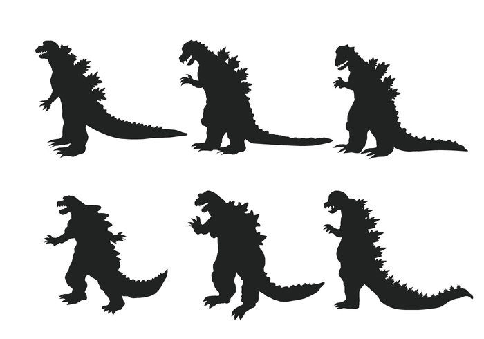 Godzilla Silhouette Vector Free - ClipArt Best