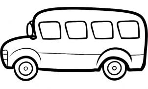 How to Draw a Bus for Kids, Step by Step, Cars For Kids, For Kids ...
