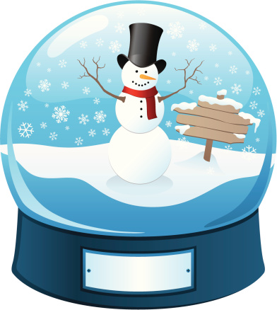 Snow Globe Snowball Clip Art, Vector Images & Illustrations