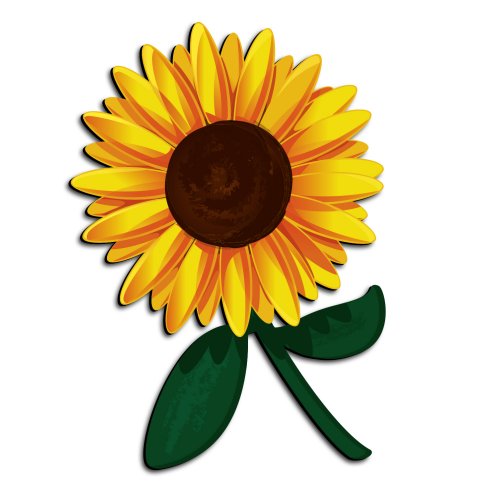 ZWalls Store - ZWalls Small Sunflower 3D Cartoon Wall Artwork, 9 ...