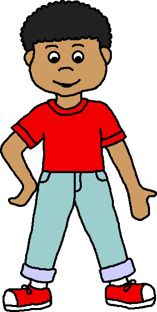 690 views Clip Art: Kids: Boy Playing Basketball Color