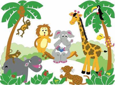Baby Jungle Animals Clipart - Free Clipart Images