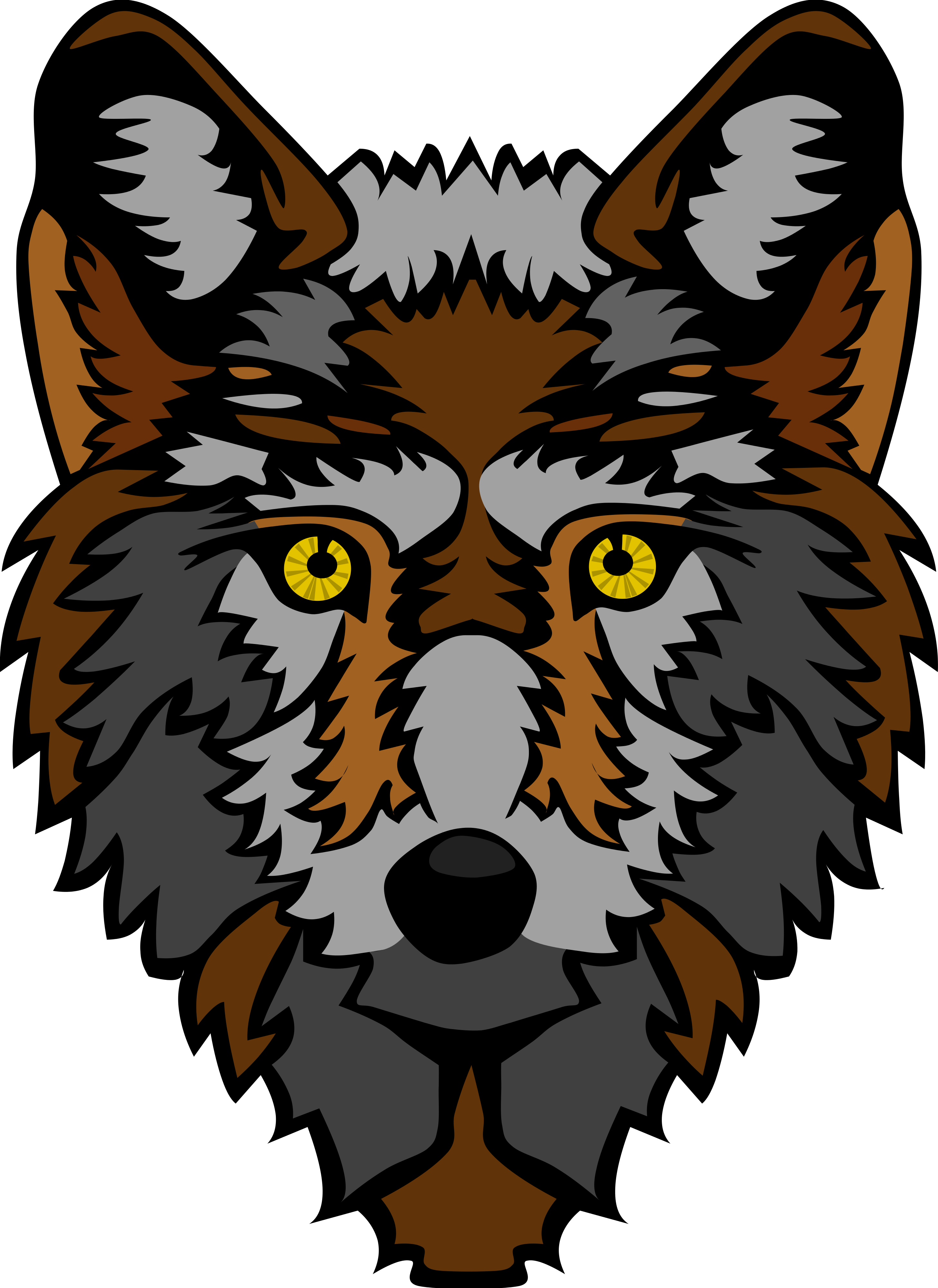 Images For > Cartoon Wolf Face