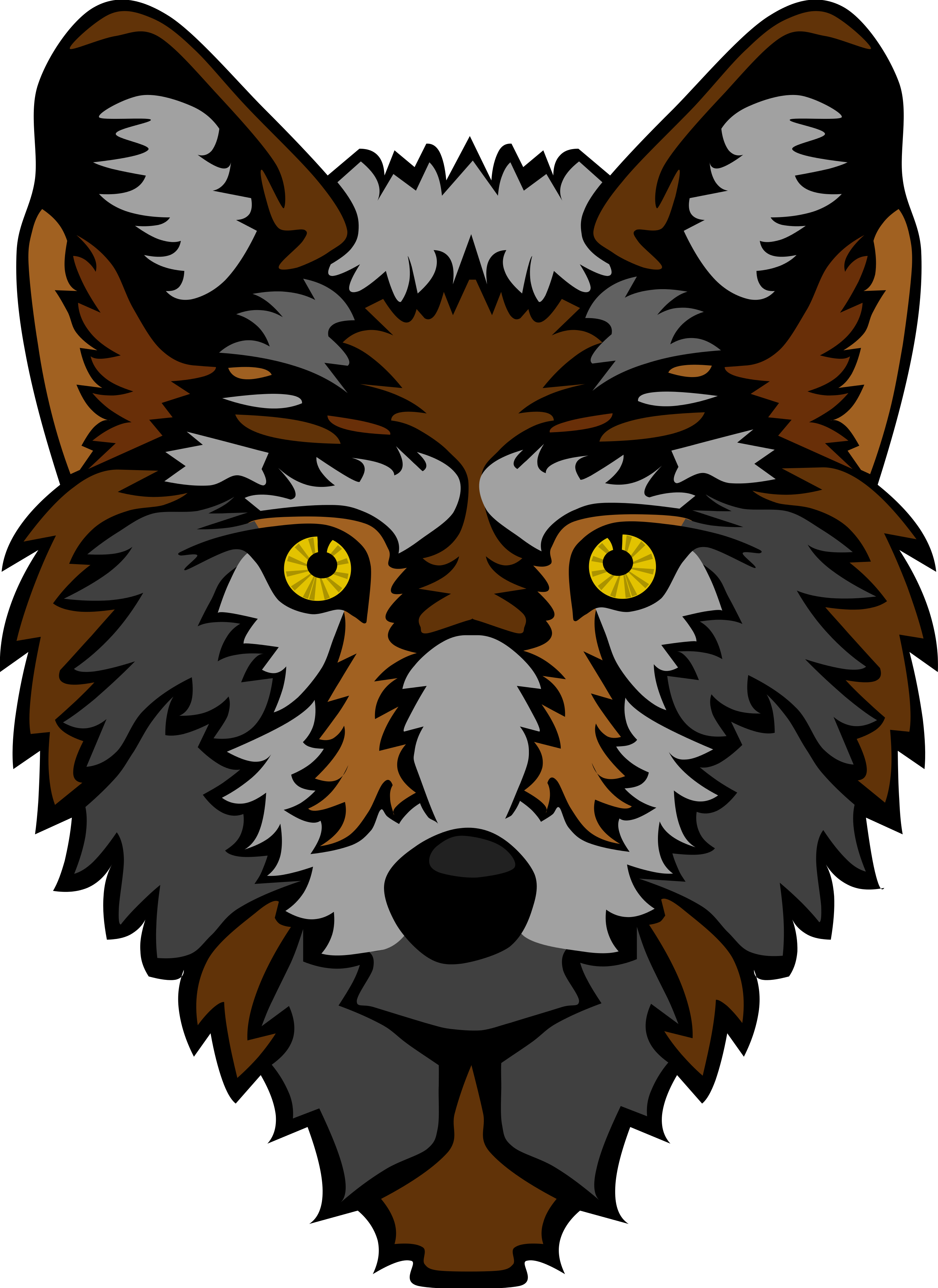 Cartoon Wolf Faces - ClipArt Best