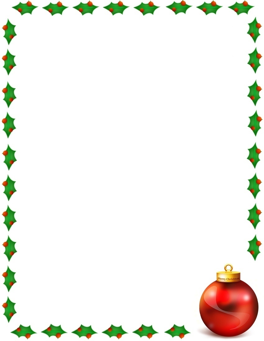 Free christmas border clipart for microsoft word
