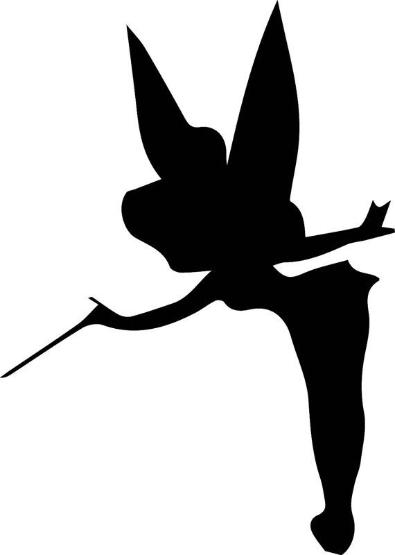 tinkerbell silhouette printable