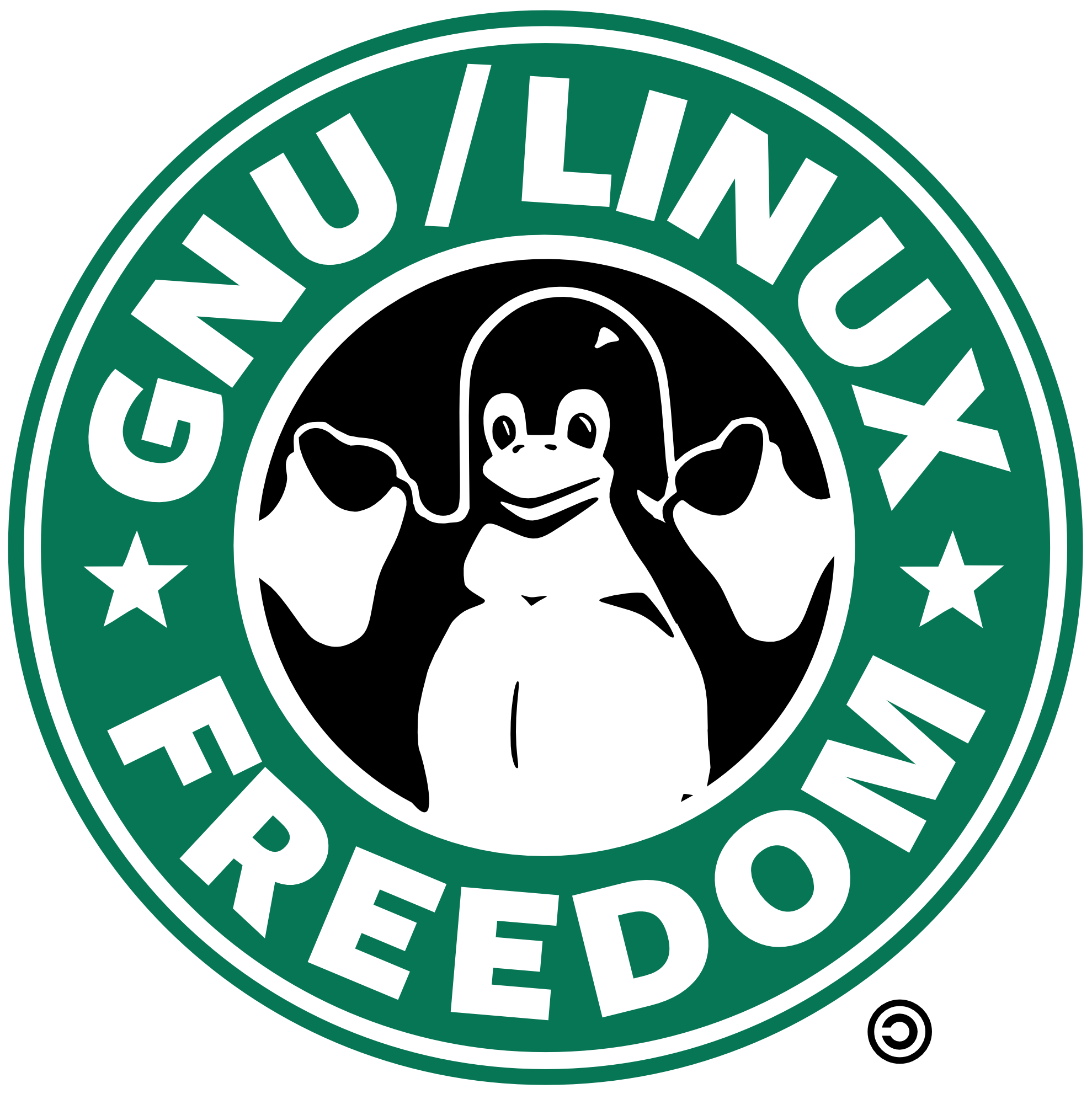 Clip Art: starbucks tux linux art clipartist.net ...