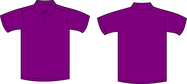 Purple Polo Shirt Clipart