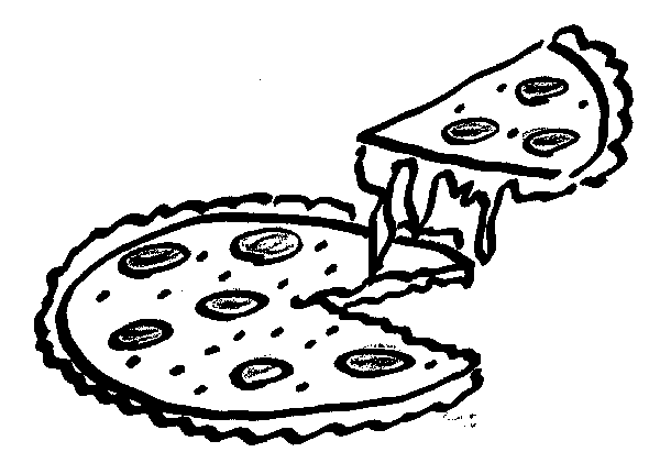 pizza outline clip art - photo #5
