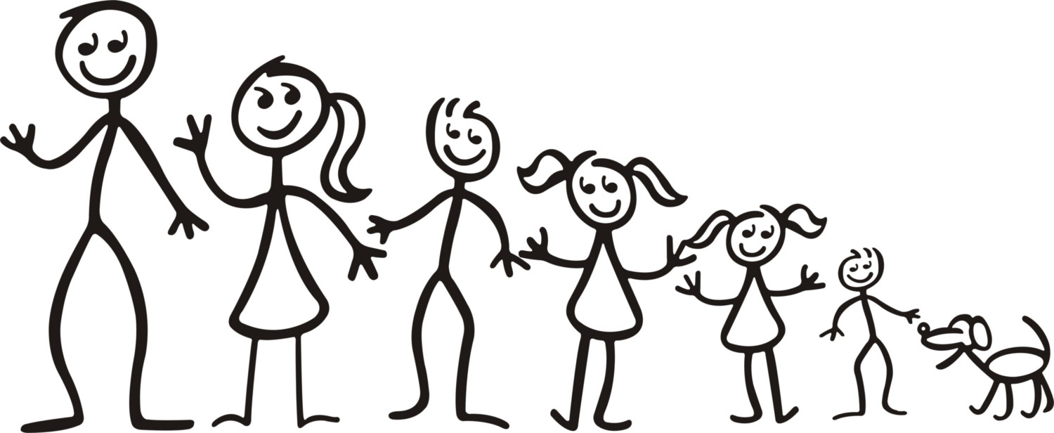 Pictures Of Stick People Family