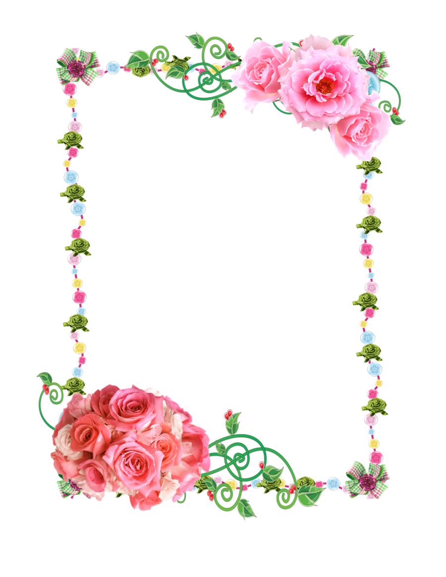 clip art pink roses borders - photo #33