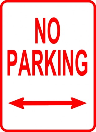 No Parking Sign clip art Vector clip art - Free vector for free ...