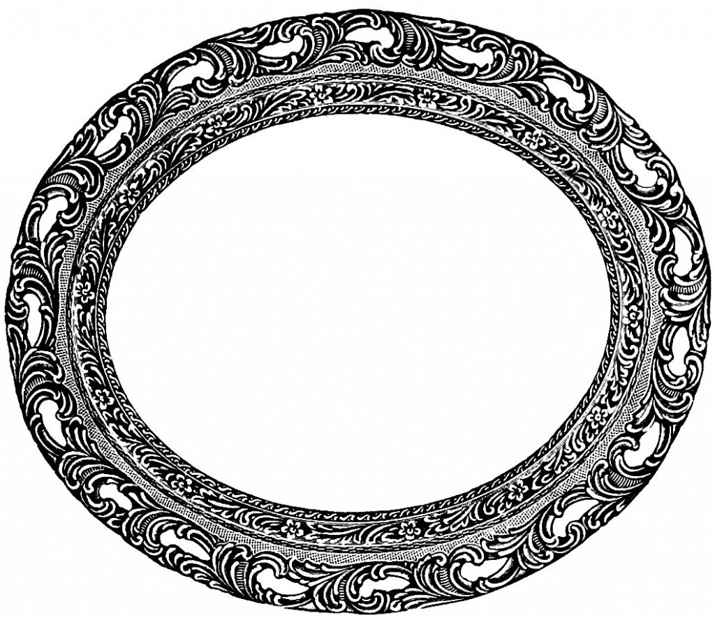 Fancy Oval Frame Clip Art - Free Clipart Images