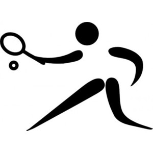 587 views Olympic Sports Tennis Pictogram clip art Vector clip art - F ...