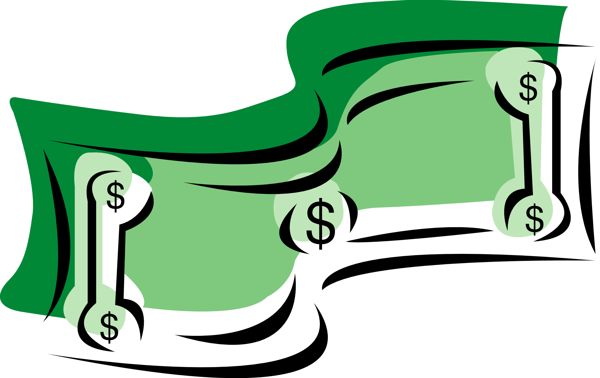 9 one dollar bill clip art. - Free Clipart Images