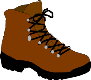Hiking Boot clip art - vector clip art online, royalty free ...