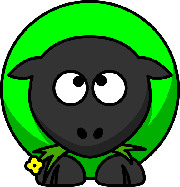 Sheep Looking Cross Eyed Up clip art - vector clip art online ...