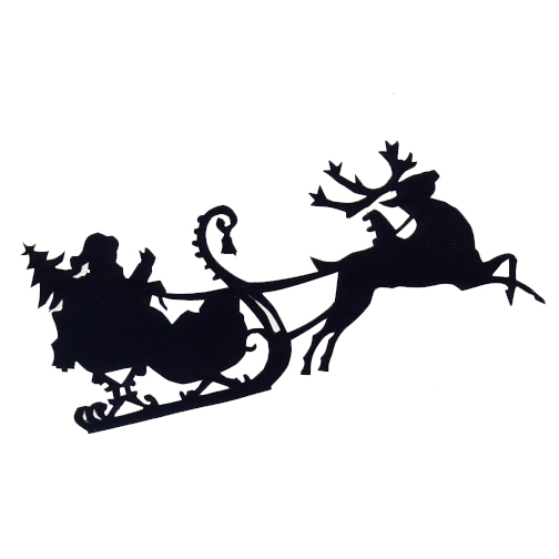 clipart santa and sleigh - photo #48