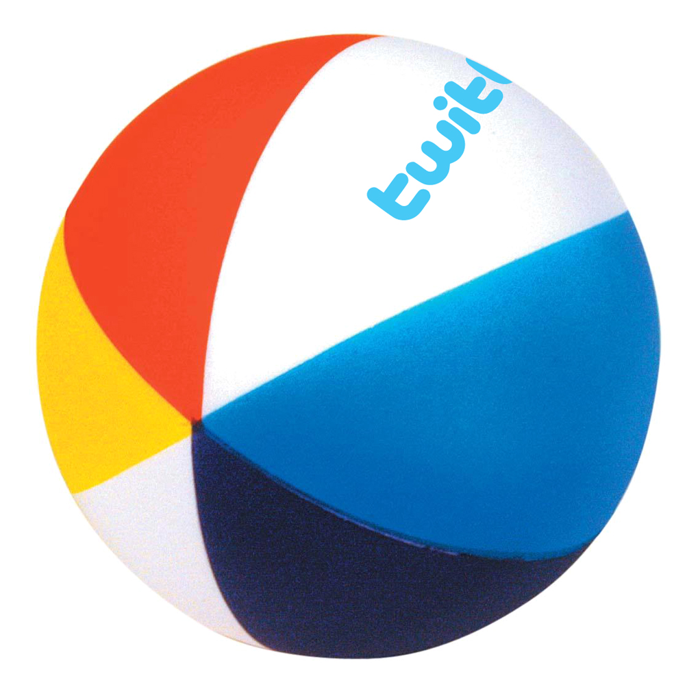 Beach Ball Squeezie Stress Reliever, Custom Printed Beach Ball ...