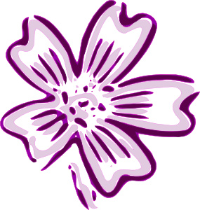 Flower Of Chicora clip art - vector clip art online, royalty free ...