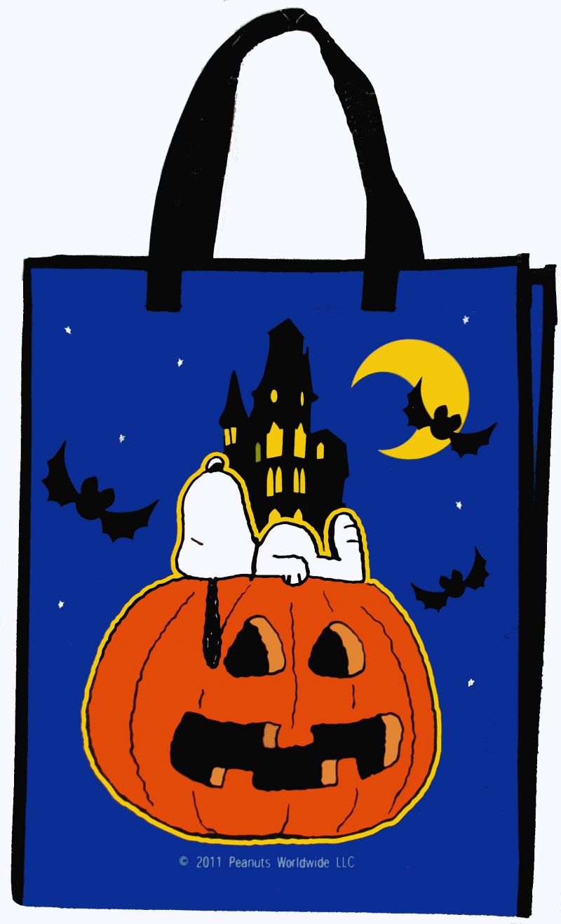 Snoopy Halloween Reusable Trick-Or-Treat Bag: Snoopn4pnuts.