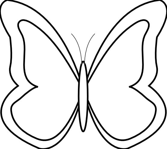 Butterfly Black White Flower Shrub xochi.info SVG xochi.
