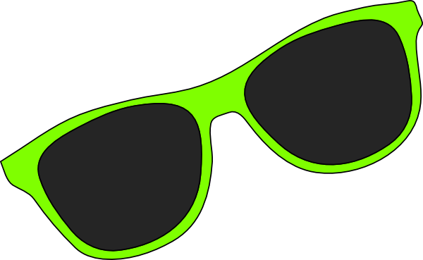 Green Sunglasses clip art - vector clip art online, royalty free ...