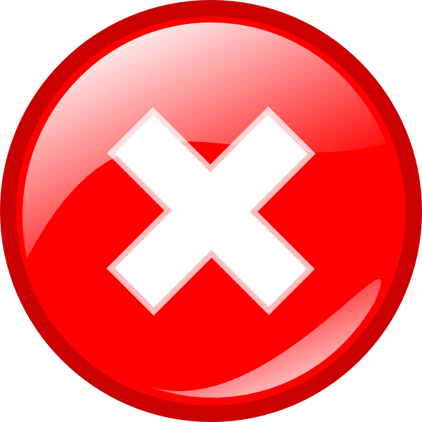 Round Error Warning Button clip art - vector clip art online ...