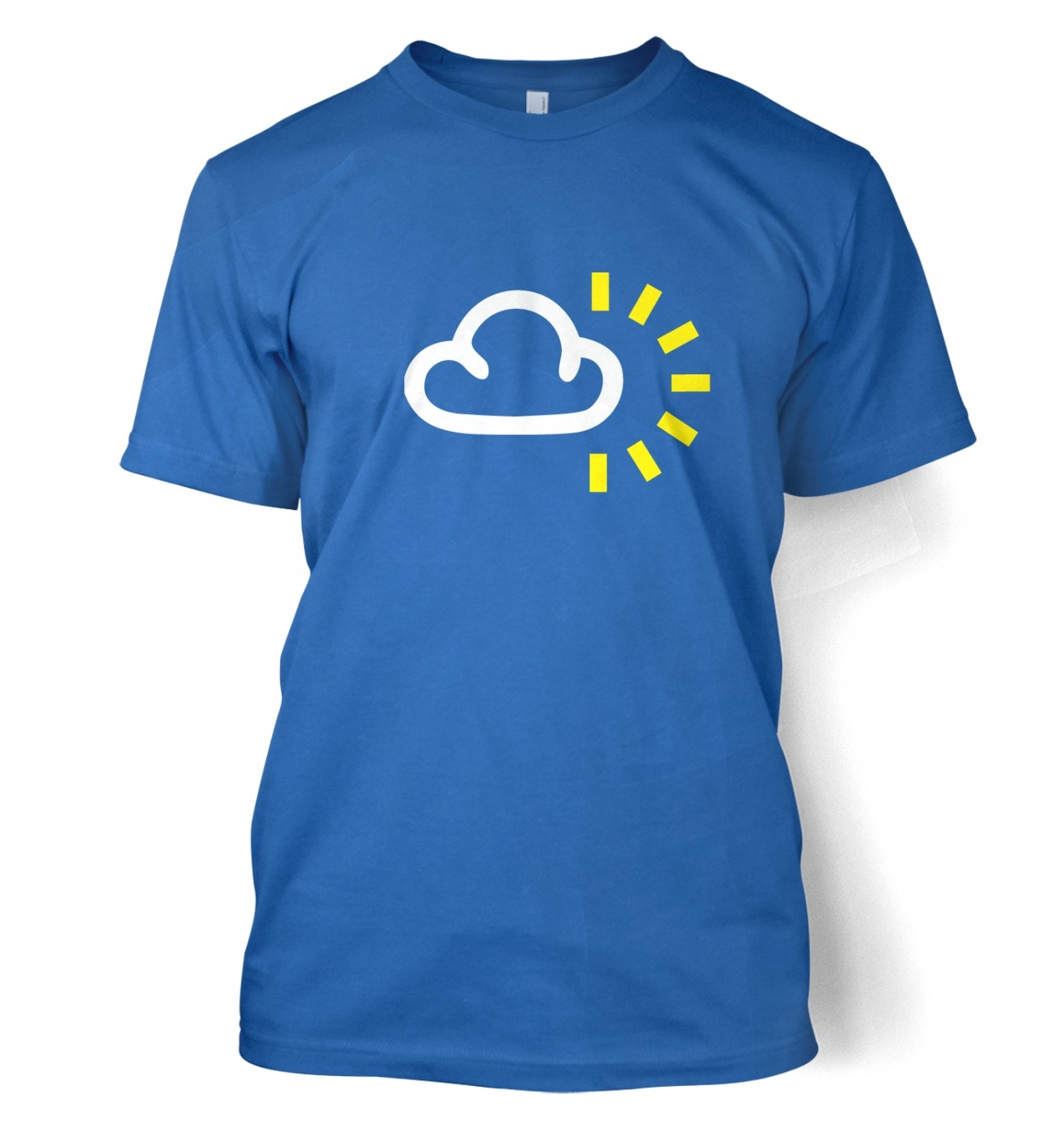 Women's Weather Symbol Cloudy with Sun t-