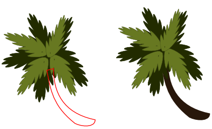 How To Create Vector Art of Palm Tree in Inkscape or other vector ...