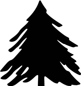 Amazon.com - Tree Wall Decals - Christmas Tree 1 Plant life ...