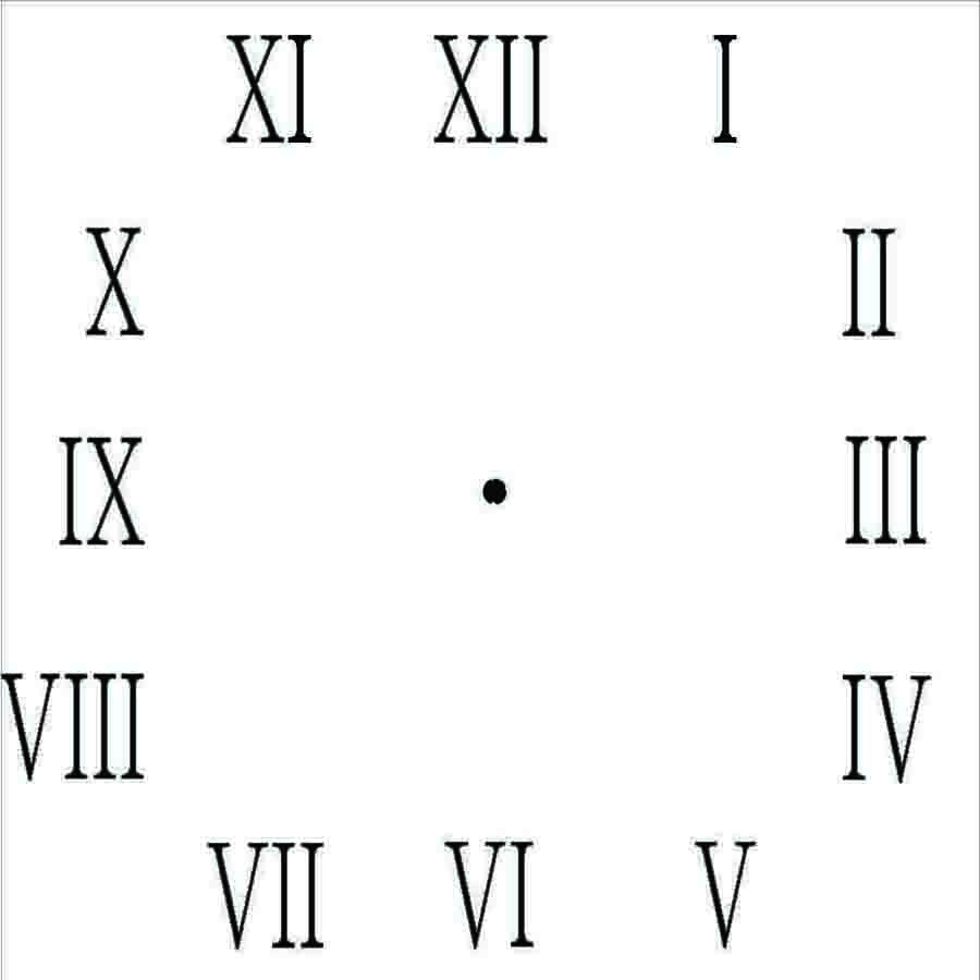Roman Numeral Square Clock | More Than Vinyl