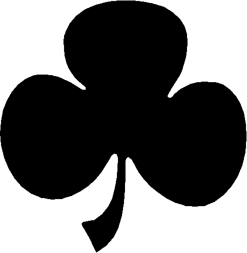 Clover Black And White Clipart