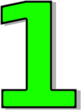 Green number 1 clipart - ClipArt Best - ClipArt Best