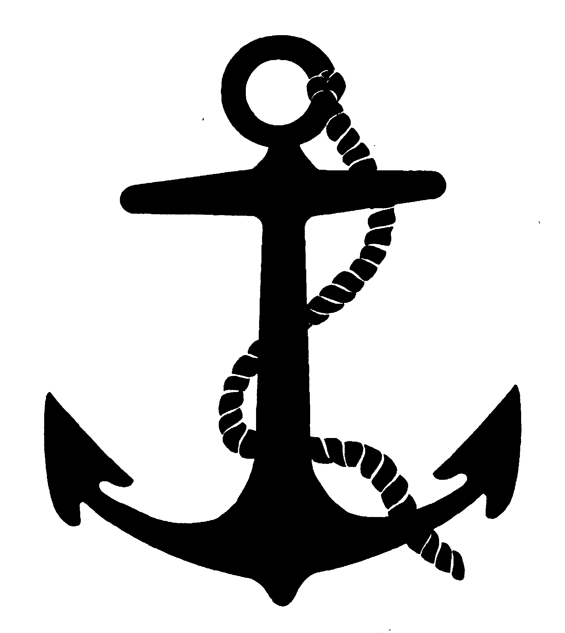 Anchor Black And White Clipart