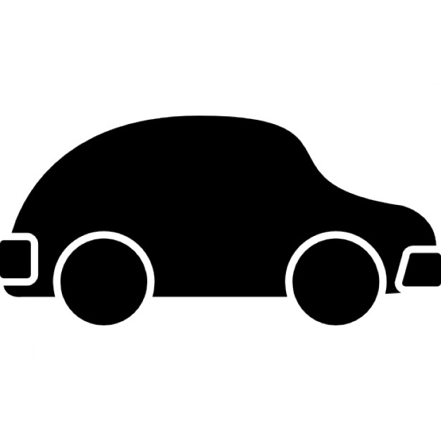 Car black rounded shape side view Icons | Free Download